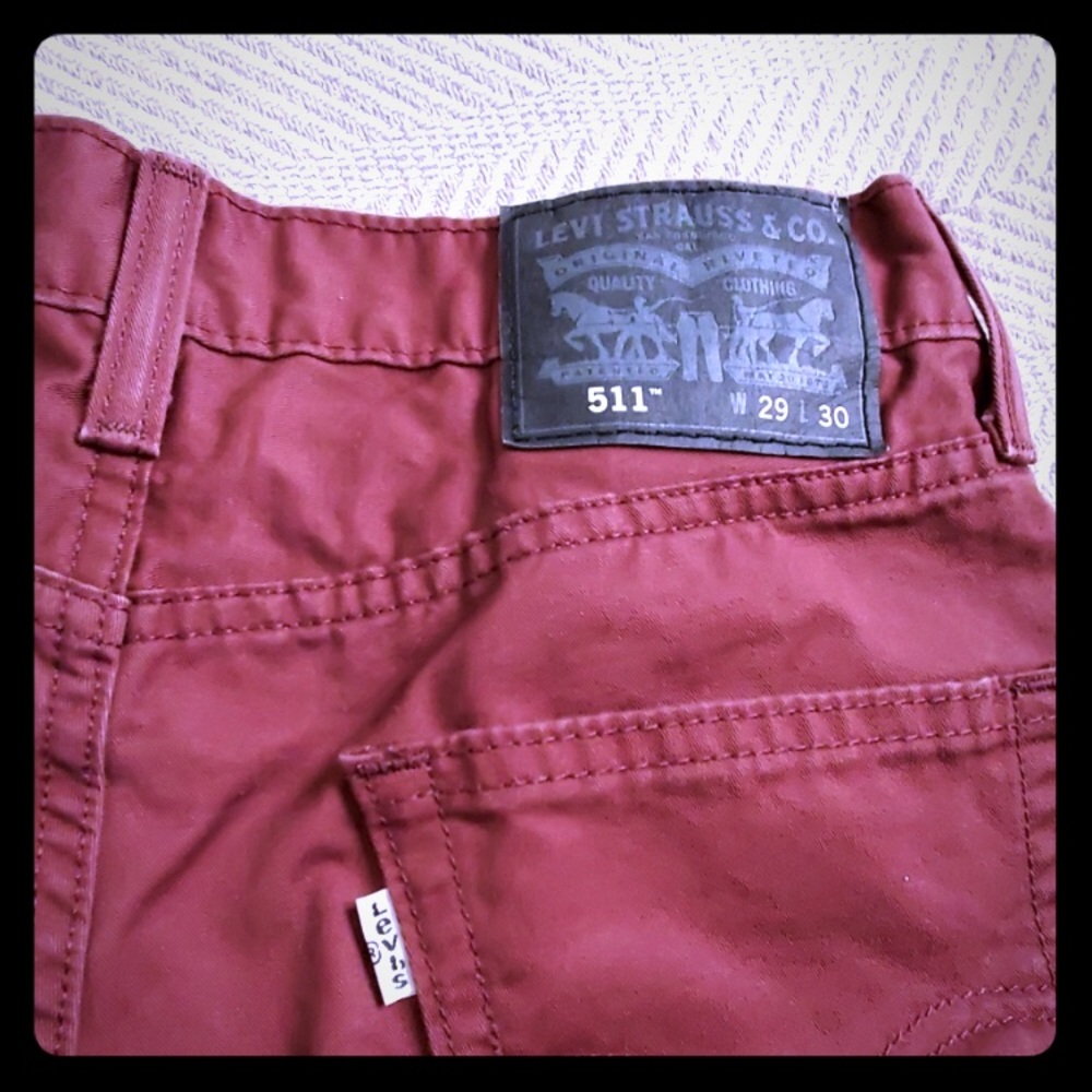 Denizen 511 maroon pants